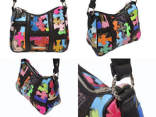 Load image into Gallery viewer, 極美品 CHROME HEARTS クロムハーツ MULTI FILIGREE CHICKEN NUGGET チキンナゲット ラージフィリグリークロス ワンショルダーバッグ マルチカラー クロスパッチ 中古 4b005351