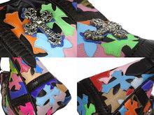 Load image into Gallery viewer, 極美品 CHROME HEARTS クロムハーツ MULTI FILIGREE CHICKEN NUGGET チキンナゲット ラージフィリグリークロス ワンショルダーバッグ マルチカラー クロスパッチ 中古 4b005351