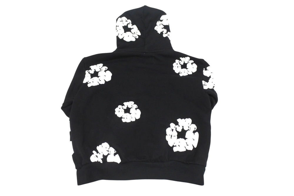 Like new DENIM TEARS Zip Up Parka Kids RN162838 Black Cotton Size 4Y Used 4b005354