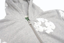 画像をギャラリービューアに読み込む, 新品同様 DENIM TEARS デニムティアーズ ジップアップパーカー キッズ RN162838 グレー コットン サイズ4Y 中古 4b005356