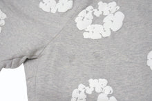 Load image into Gallery viewer, 新品同様 DENIM TEARS デニムティアーズ スウェットパンツ コットンリース プリント キッズ用 RN162838 グレー コットン サイズ4Y 中古 4b005357