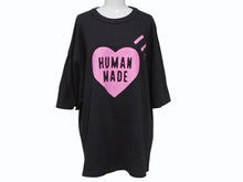 画像をギャラリービューアに読み込む, HUMAN MADE ヒューマンメイド 原宿限定 HEART T-SHIRT 日本製 コットン ブラック ピンク サイズ2XL 美品 中古 4b005367