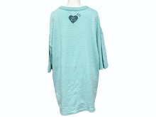 Load image into Gallery viewer, HUMAN MADE ヒューマンメイド 半袖Tシャツ HEART ハート コットン ターコイズブルー サイズ2XL 美品 中古 4b005370