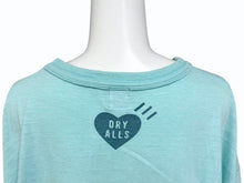 Load image into Gallery viewer, HUMAN MADE ヒューマンメイド 半袖Tシャツ HEART ハート コットン ターコイズブルー サイズ2XL 美品 中古 4b005370