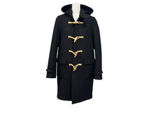 画像をギャラリービューアに読み込む, SAINT LAURENT サンローラン フード付き ダッフルコート 376281 イタリア製 ウール ブラック サイズ36 美品 中古 4b005372