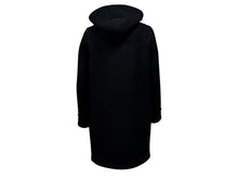 画像をギャラリービューアに読み込む, SAINT LAURENT サンローラン フード付き ダッフルコート 376281 イタリア製 ウール ブラック サイズ36 美品 中古 4b005372