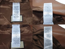 画像をギャラリービューアに読み込む, 極美品 GUCCI グッチ ウェアレザー ボンバージャケット シェリーライン サイズ50 ブラウン レザー 中古 4b005375