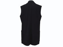 画像をギャラリービューアに読み込む, 極美品 HERMES エルメス マルジェラ期 ノースリーブ テーラードジャケット サイズ40 ウール スパンデックス ブラック 中古 4b005377