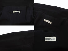 画像をギャラリービューアに読み込む, 極美品 HERMES エルメス マルジェラ期 ノースリーブ テーラードジャケット サイズ40 ウール スパンデックス ブラック 中古 4b005377