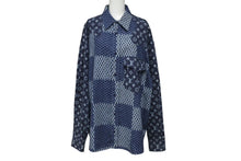Load image into Gallery viewer, LOUIS VUITTON ルイヴィトン NIGO モノグラムウェーブジャイアント ダミエ フランネル長袖シャツ RM202M VJI HJS02W サイズXL 美品 中古 4b005381