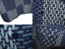 Load image into Gallery viewer, LOUIS VUITTON ルイヴィトン NIGO モノグラムウェーブジャイアント ダミエ フランネル長袖シャツ RM202M VJI HJS02W サイズXL 美品 中古 4b005381