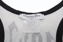 Load image into Gallery viewer, 極美品 Christian Dior クリスチャンディオール タンクトップ ノースリーブ 2E12155800 サイズ36 ホワイト ブラック ガリアーノ期 中古 4b005382