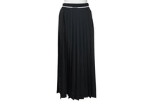 Load image into Gallery viewer, 極美品 MIUMIU ミュウミュウ Crepe de chine pleated midi skirt プリーツ ロングスカート MG1937 サイズ38 ブラック 中古 4b005383