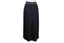 Load image into Gallery viewer, 極美品 MIUMIU ミュウミュウ Crepe de chine pleated midi skirt プリーツ ロングスカート MG1937 サイズ38 ブラック 中古 4b005383