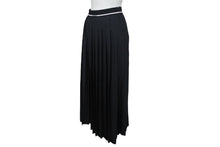Load image into Gallery viewer, 極美品 MIUMIU ミュウミュウ Crepe de chine pleated midi skirt プリーツ ロングスカート MG1937 サイズ38 ブラック 中古 4b005383