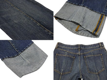 画像をギャラリービューアに読み込む, BOTTEGAVENETA ボッテガヴェネタ カーブシェイプ デニムパンツ ジーンズ 723355 V2J80 サイズ42 ロールアップ ブルー 美品 中古 4b005385
