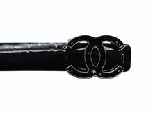 Load image into Gallery viewer, CHANEL シャネル レザーベルト B12 P刻印 サイズ70/28 ココマーク スター パテント エナメル ブラック 良品 中古 4b005391
