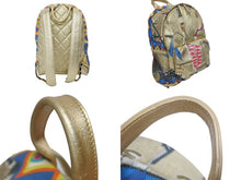 Load image into Gallery viewer, 新品同様 CHANEL シャネル グラフィティ リュック バックパック 28番台 ココマーク メディエダールコレクション エジプト AS0867 ゴールド 中古 4b005393