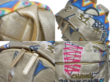Load image into Gallery viewer, 新品同様 CHANEL シャネル グラフィティ リュック バックパック 28番台 ココマーク メディエダールコレクション エジプト AS0867 ゴールド 中古 4b005393