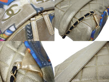 Load image into Gallery viewer, 新品同様 CHANEL シャネル グラフィティ リュック バックパック 28番台 ココマーク メディエダールコレクション エジプト AS0867 ゴールド 中古 4b005393