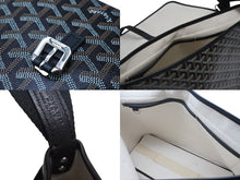 画像をギャラリービューアに読み込む, 極美品 GOYARD ゴヤール カペシアン MM メッセンジャー ショルダーバッグ ゴヤールディンキャンバス シュヴロッシュカーフスキン ブラック 中古 4b005395