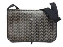 画像をギャラリービューアに読み込む, 極美品 GOYARD ゴヤール カペシアン MM メッセンジャー ショルダーバッグ ゴヤールディンキャンバス シュヴロッシュカーフスキン ブラック 中古 4b005395