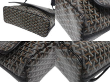 画像をギャラリービューアに読み込む, 極美品 GOYARD ゴヤール カペシアン MM メッセンジャー ショルダーバッグ ゴヤールディンキャンバス シュヴロッシュカーフスキン ブラック 中古 4b005395