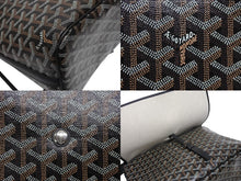 画像をギャラリービューアに読み込む, 極美品 GOYARD ゴヤール カペシアン MM メッセンジャー ショルダーバッグ ゴヤールディンキャンバス シュヴロッシュカーフスキン ブラック 中古 4b005395