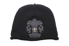 Load image into Gallery viewer, 極美品 CHROME HEARTS クロムハーツ BEANIE CASH BS FLARE BSフレアパッチ ビーニー ニットキャップ ONE SIZE ブラック 中古 4b005398