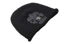Load image into Gallery viewer, 極美品 CHROME HEARTS クロムハーツ BEANIE CASH BS FLARE BSフレアパッチ ビーニー ニットキャップ ONE SIZE ブラック 中古 4b005398