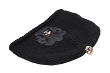 Load image into Gallery viewer, 極美品 CHROME HEARTS クロムハーツ BEANIE CASH BS FLARE BSフレアパッチ ビーニー ニットキャップ ONE SIZE ブラック 中古 4b005398