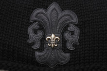 Load image into Gallery viewer, 極美品 CHROME HEARTS クロムハーツ BEANIE CASH BS FLARE BSフレアパッチ ビーニー ニットキャップ ONE SIZE ブラック 中古 4b005398