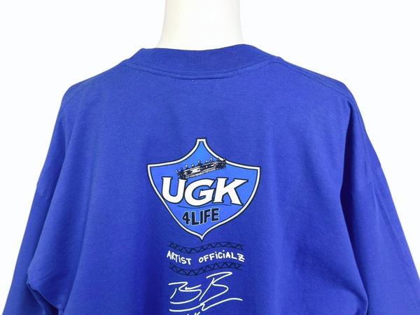 VINTAGE ヴィンテージ UGK サウス UNDERGROUND KINGZ 激レア ラップTシャツ ブルー サイズXL 美品 中古 4b005402