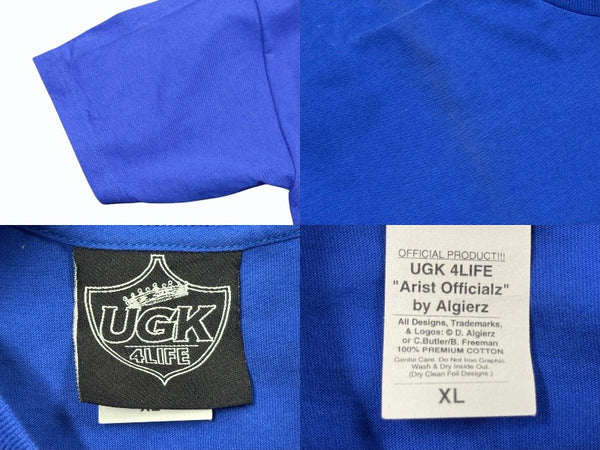 VINTAGE ヴィンテージ UGK サウス UNDERGROUND KINGZ 激レア ラップTシャツ ブルー サイズXL 美品 中古 4b005402