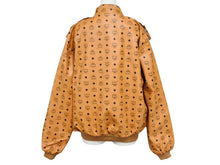 画像をギャラリービューアに読み込む, MCM エムシーエム コニャック モノグラム 80s ビンテージ レザージャケット レア ブラウン サイズL 美品 中古 4b005404