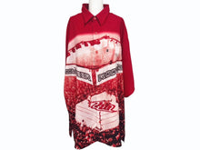 画像をギャラリービューアに読み込む, roca wear ロカウェア オープンシャツ 初期 半袖シャツ boxing ボクシング jay KOREA製 ポリエステル レッド サイズXL 美品 中古 4b005408