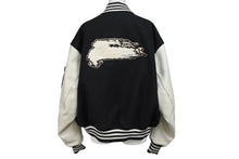 画像をギャラリービューアに読み込む, Y-3 ワイスリー レターマンジャケット LETTERMAN JKT H44803 ポリエステル ウール ブラック ホワイト サイズS 美品 中古 4b005414