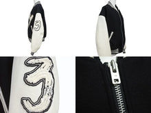 画像をギャラリービューアに読み込む, Y-3 ワイスリー レターマンジャケット LETTERMAN JKT H44803 ポリエステル ウール ブラック ホワイト サイズS 美品 中古 4b005414