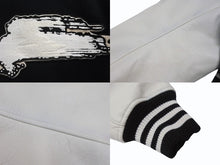 画像をギャラリービューアに読み込む, Y-3 ワイスリー レターマンジャケット LETTERMAN JKT H44803 ポリエステル ウール ブラック ホワイト サイズS 美品 中古 4b005414