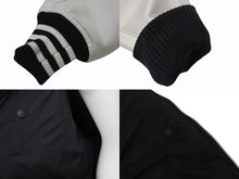 画像をギャラリービューアに読み込む, Y-3 ワイスリー レターマンジャケット LETTERMAN JKT H44803 ポリエステル ウール ブラック ホワイト サイズS 美品 中古 4b005414