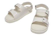 画像をギャラリービューアに読み込む, GUCCI グッチ ミニダブルG ラバー サンダル アイボリー ラバー 660243 GG ロゴ ホワイト金具 靴 サイズ42 良品 中古 4b005417