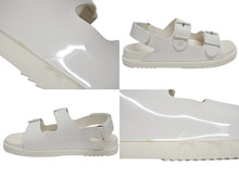 画像をギャラリービューアに読み込む, GUCCI グッチ ミニダブルG ラバー サンダル アイボリー ラバー 660243 GG ロゴ ホワイト金具 靴 サイズ42 良品 中古 4b005417