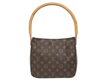 画像をギャラリービューアに読み込む, LOUIS VUITTON ルイヴィトン ルーピングMM ワンショルダーバッグ M51146 モノグラム PVC レザー ブラウン ゴールド金具 美品 中古 4b005419