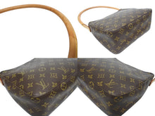 画像をギャラリービューアに読み込む, LOUIS VUITTON ルイヴィトン ルーピングMM ワンショルダーバッグ M51146 モノグラム PVC レザー ブラウン ゴールド金具 美品 中古 4b005419