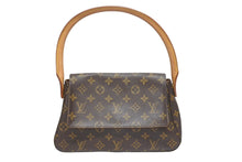 画像をギャラリービューアに読み込む, LOUIS VUITTON ルイヴィトン モノグラム ミニルーピング ショルダーバッグ M51147 PVC レザー ブラウン 美品 中古 4b005421