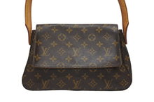 画像をギャラリービューアに読み込む, LOUIS VUITTON ルイヴィトン モノグラム ミニルーピング ショルダーバッグ M51147 PVC レザー ブラウン 美品 中古 4b005421