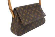 画像をギャラリービューアに読み込む, LOUIS VUITTON ルイヴィトン モノグラム ミニルーピング ショルダーバッグ M51147 PVC レザー ブラウン 美品 中古 4b005421