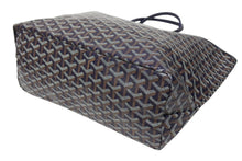 Load image into Gallery viewer, 新品未使用 GOYARD ゴヤール サンルイPM バッグ トートバッグ STLOUIPMLTY09CL09P PVC レザー ヘリンボーン ネイビー 中古 4b005422