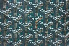 Load image into Gallery viewer, 新品未使用 GOYARD ゴヤール サンルイPM バッグ トートバッグ STLOUIPMLTY09CL09P PVC レザー ヘリンボーン グリーン 中古 4b005423