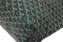 Load image into Gallery viewer, 新品未使用 GOYARD ゴヤール サンルイPM バッグ トートバッグ STLOUIPMLTY09CL09P PVC レザー ヘリンボーン グリーン 中古 4b005423